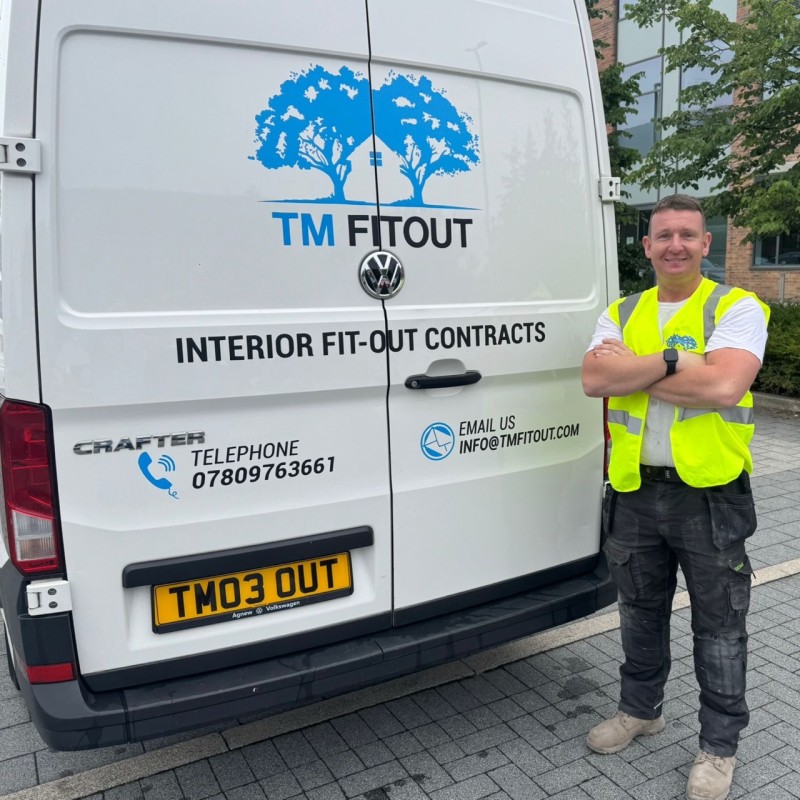 Interior fitout in progress